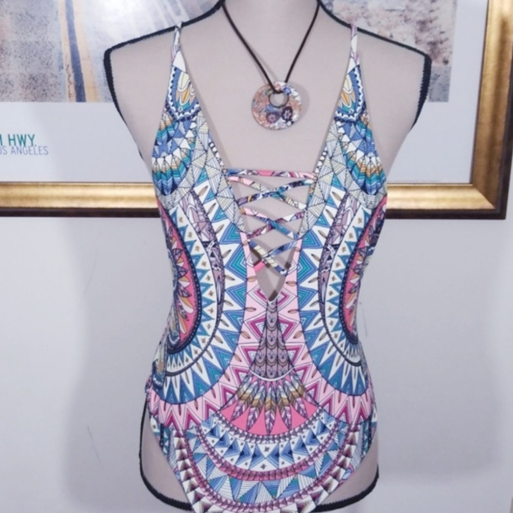 Billabong Boho Dreamer One Piece strappy bathing size S. 💋 - Picture 9 of 13